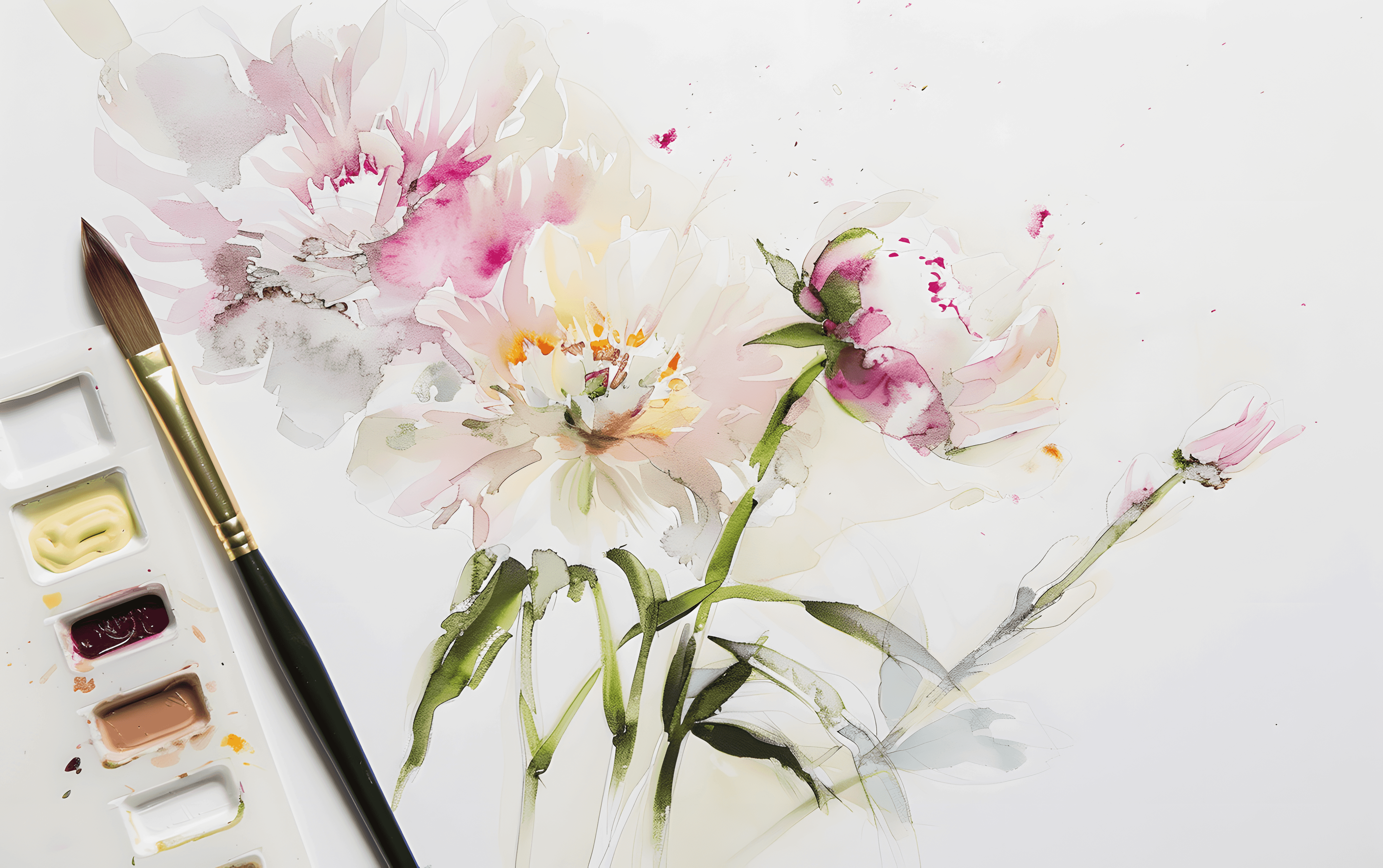 30 Spring Watercolor Flower Painting Ideas