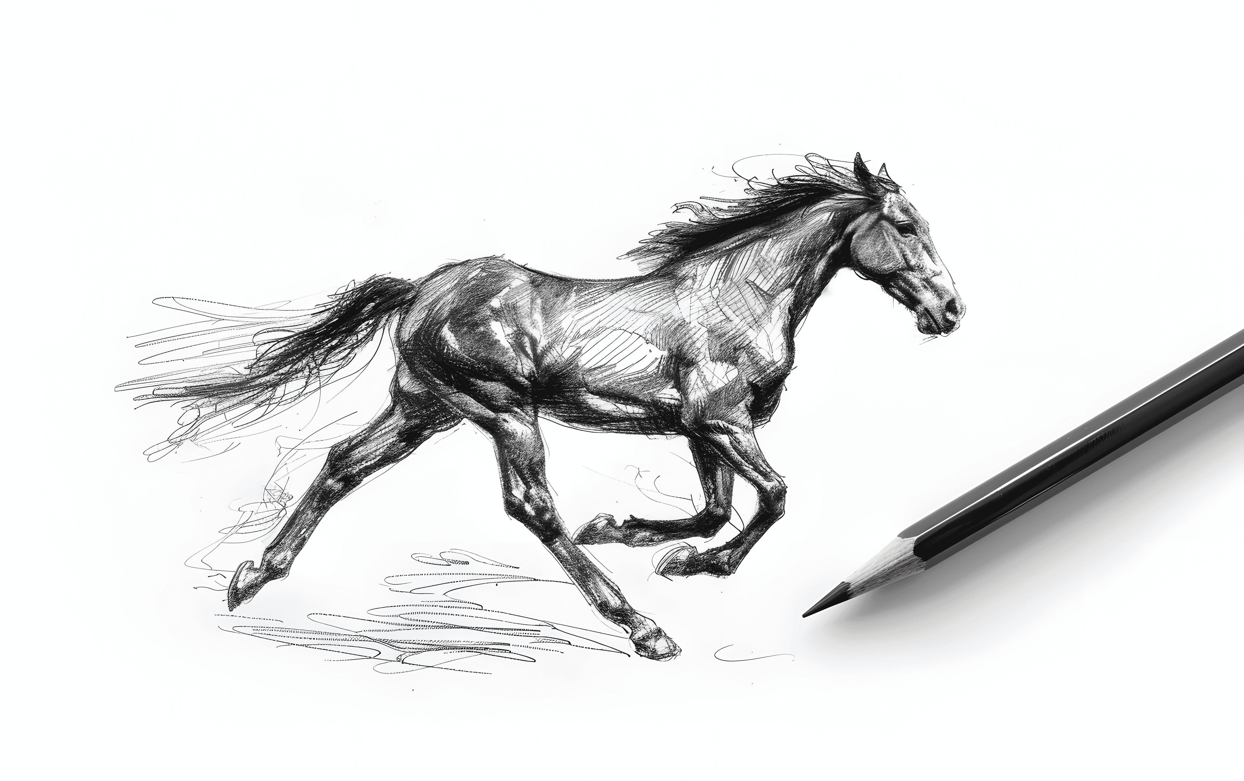 30 Amazing Horse Sketch Ideas