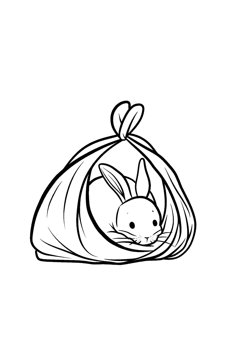 Rabbit Inside A Bag