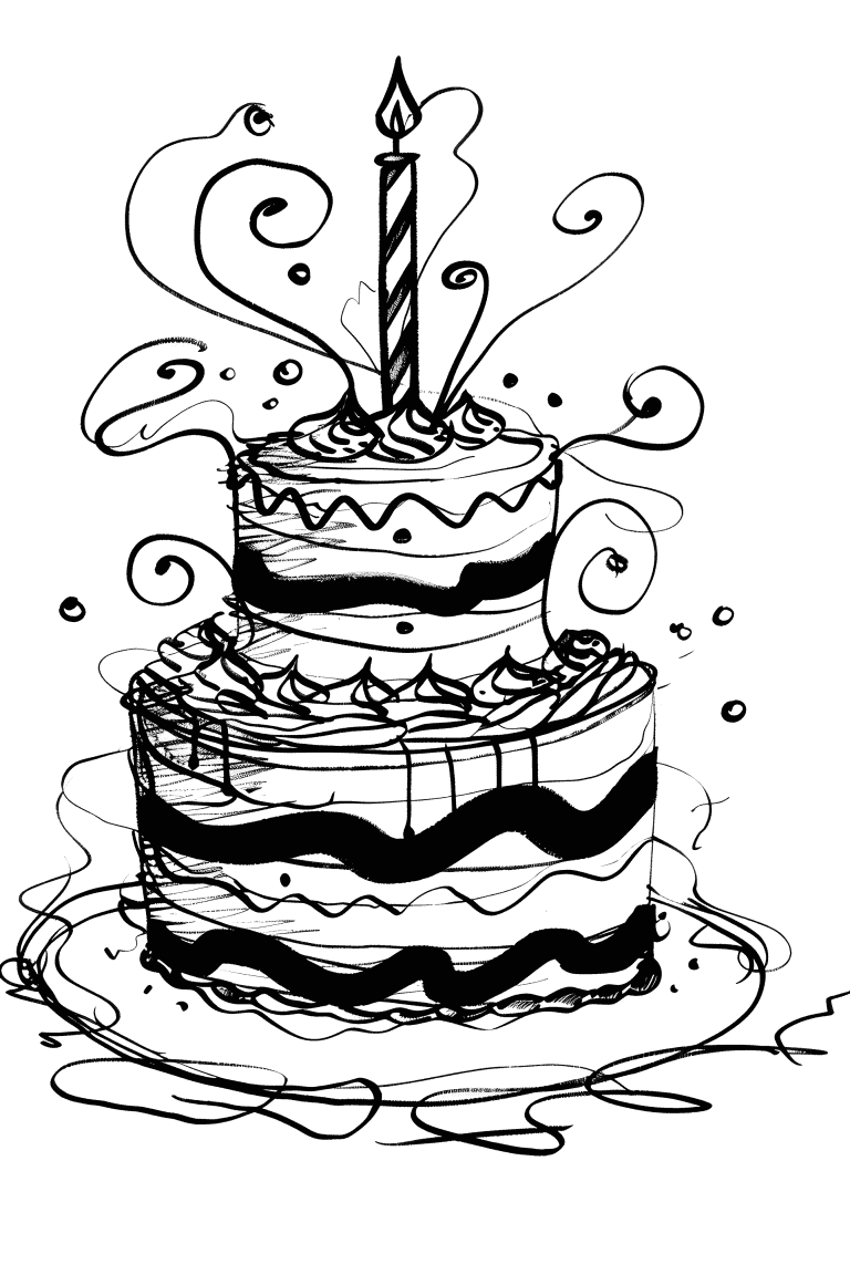 Whimsical Birthday Cake