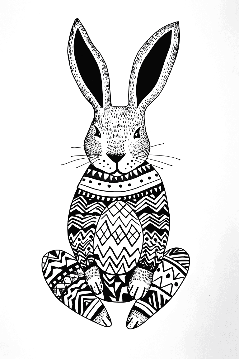 Rabbit Wearing Pajamas