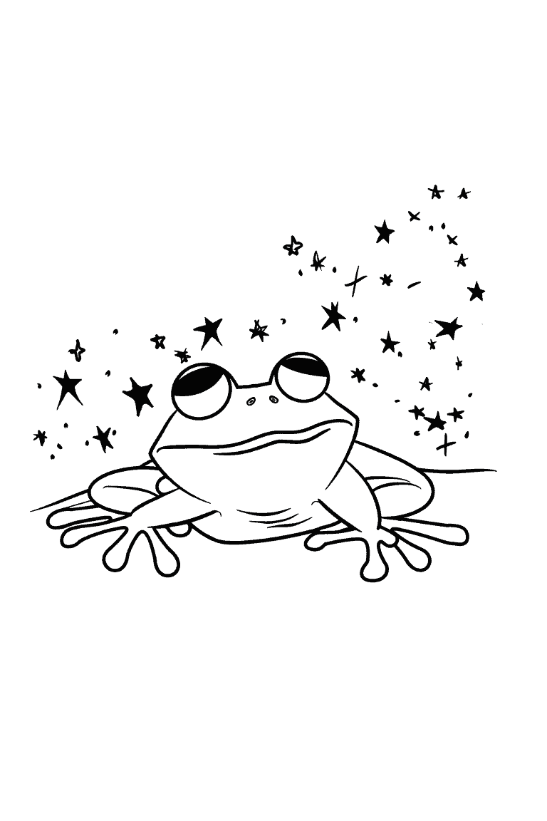 Frog Looking At the Stars