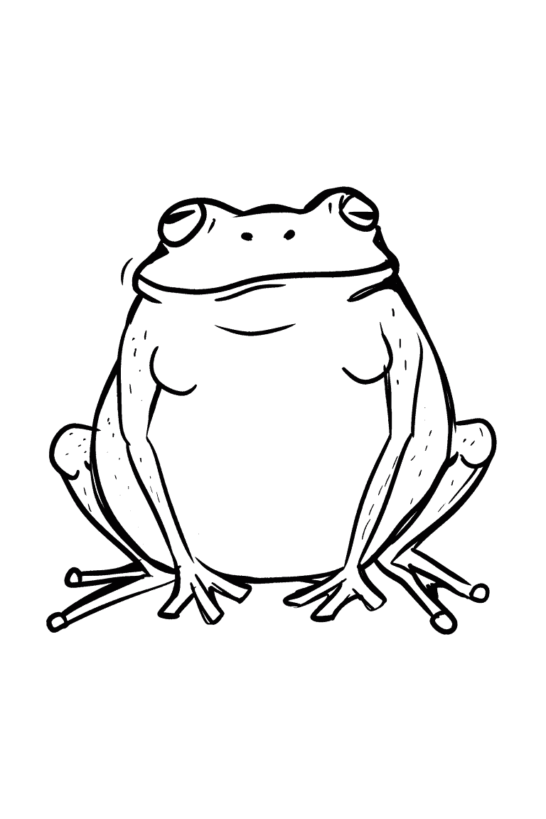 Frog Resting Peacefully