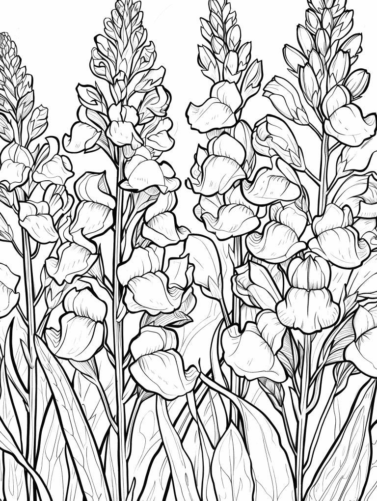 30 Captivating Spring Flower Coloring Pages - Brighter Craft