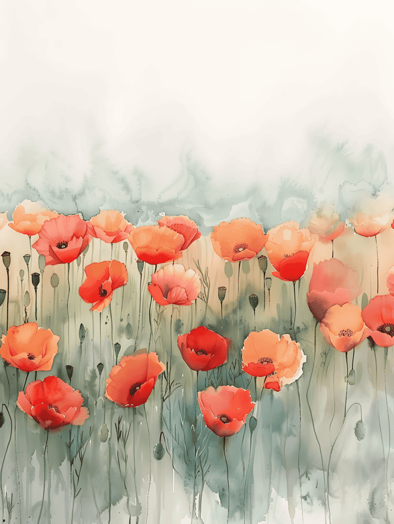 Tableau Of Poppies