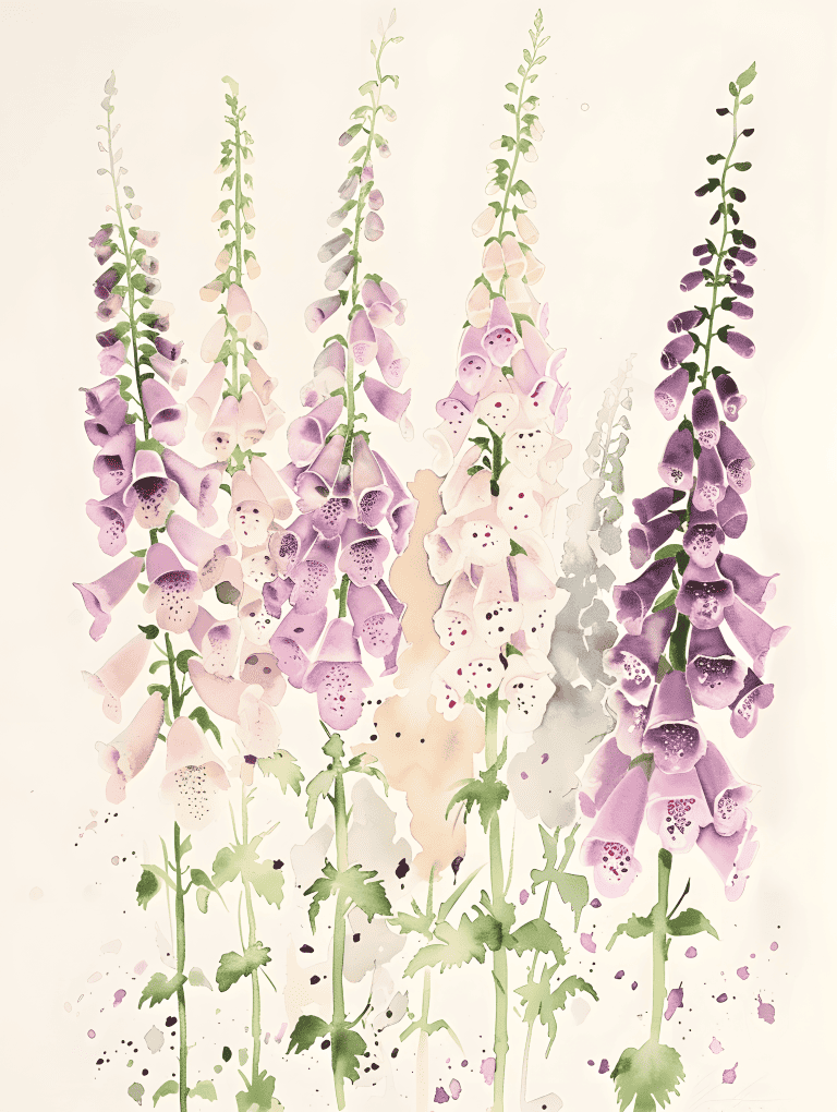 Towering Spires Of Foxglove