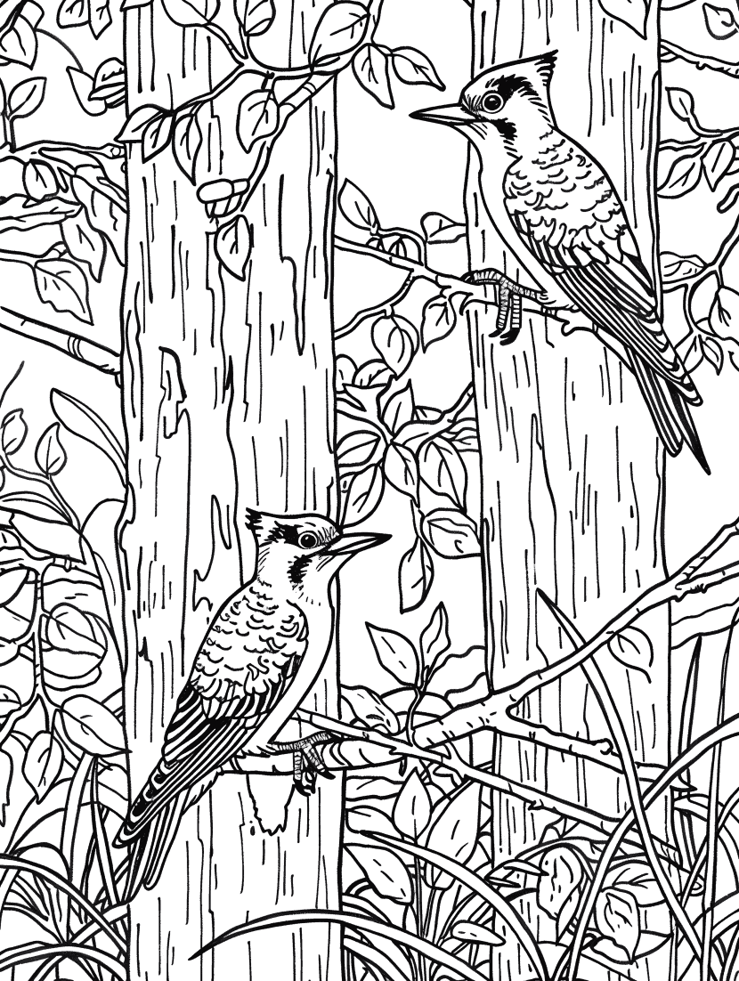 30 Spectacular Spring Bird Coloring Pages - Brighter Craft