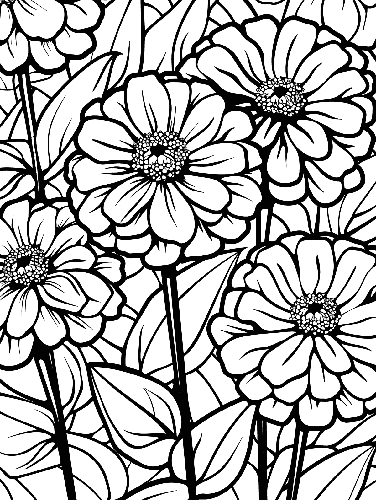 30 Captivating Spring Flower Coloring Pages Brighter Craft