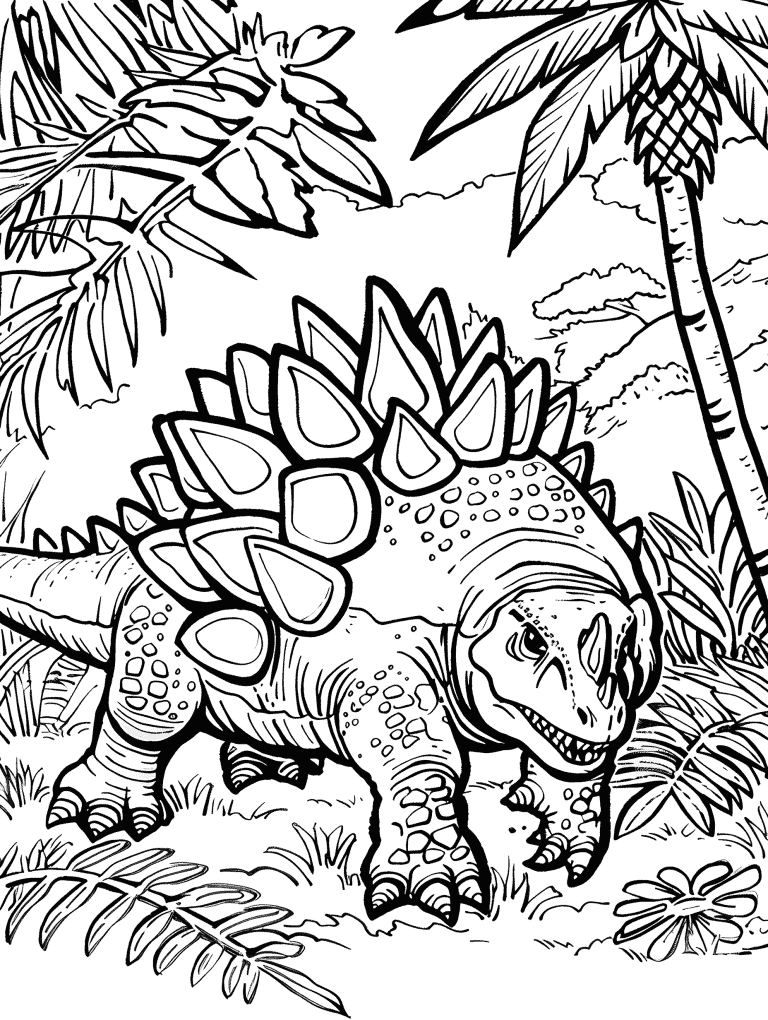 Ankylosaurus Displaying It’s Back
