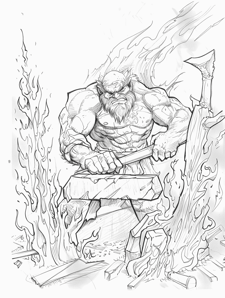 Giant Forging A Weapon