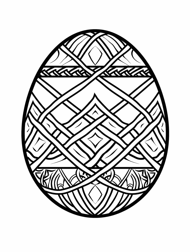 Nordic Inspired Easter Egg