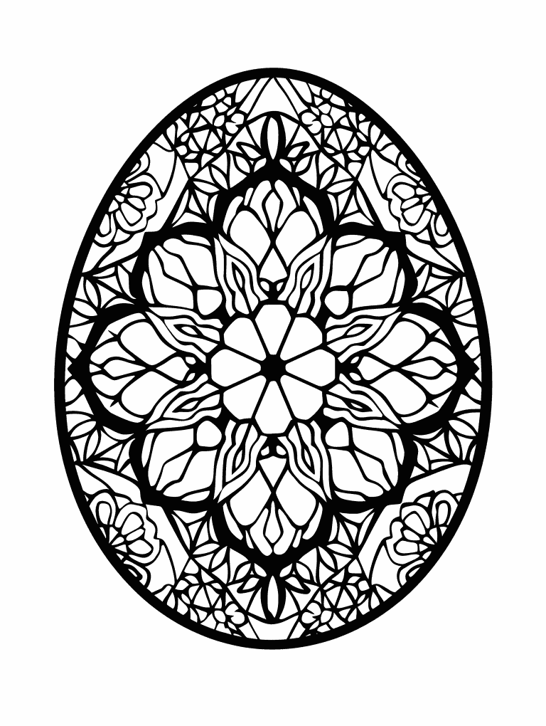 Middle Easter Mosaic Designed Easter Egg