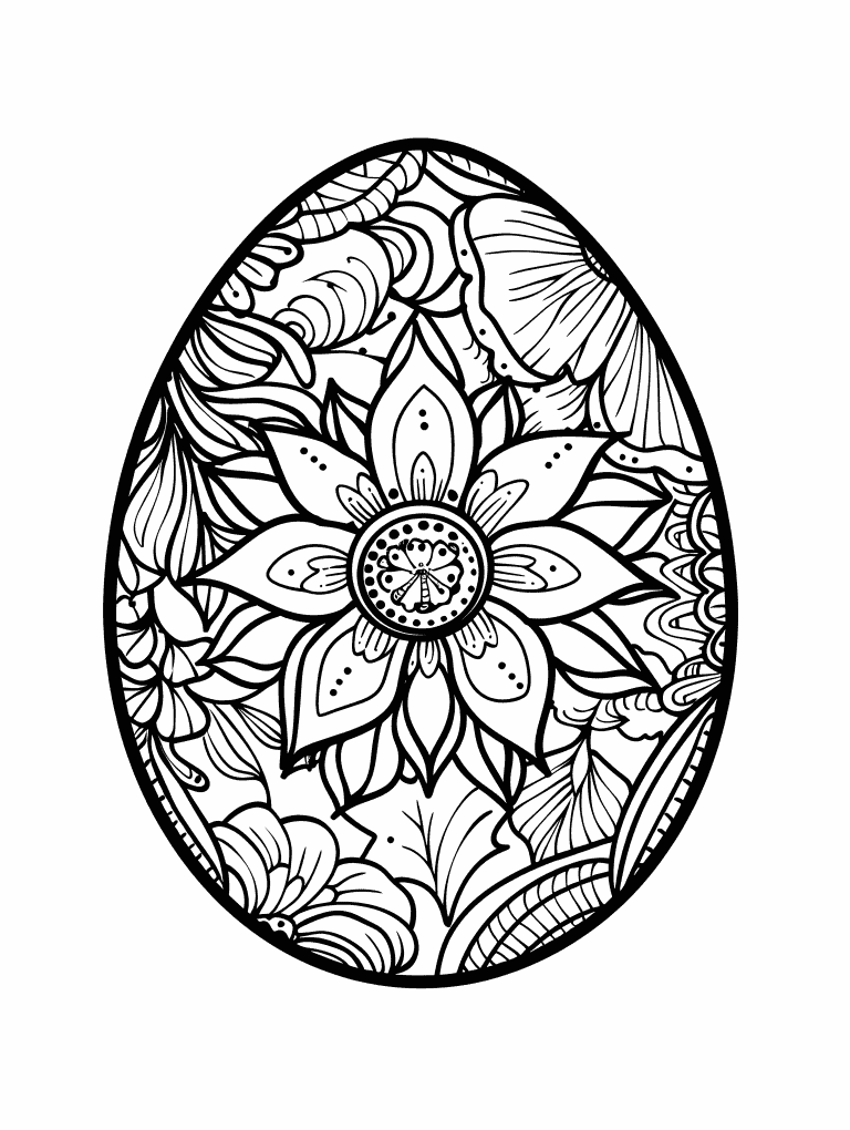 Henna Inspired Easter Egg