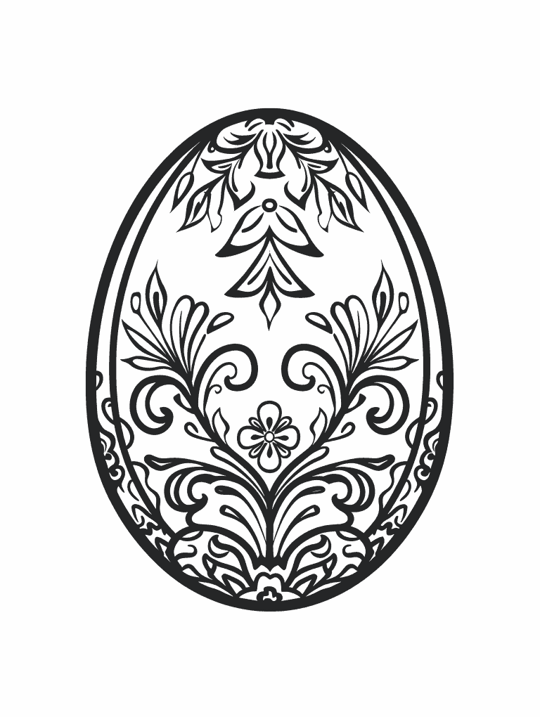 Egg Decorated With Lace