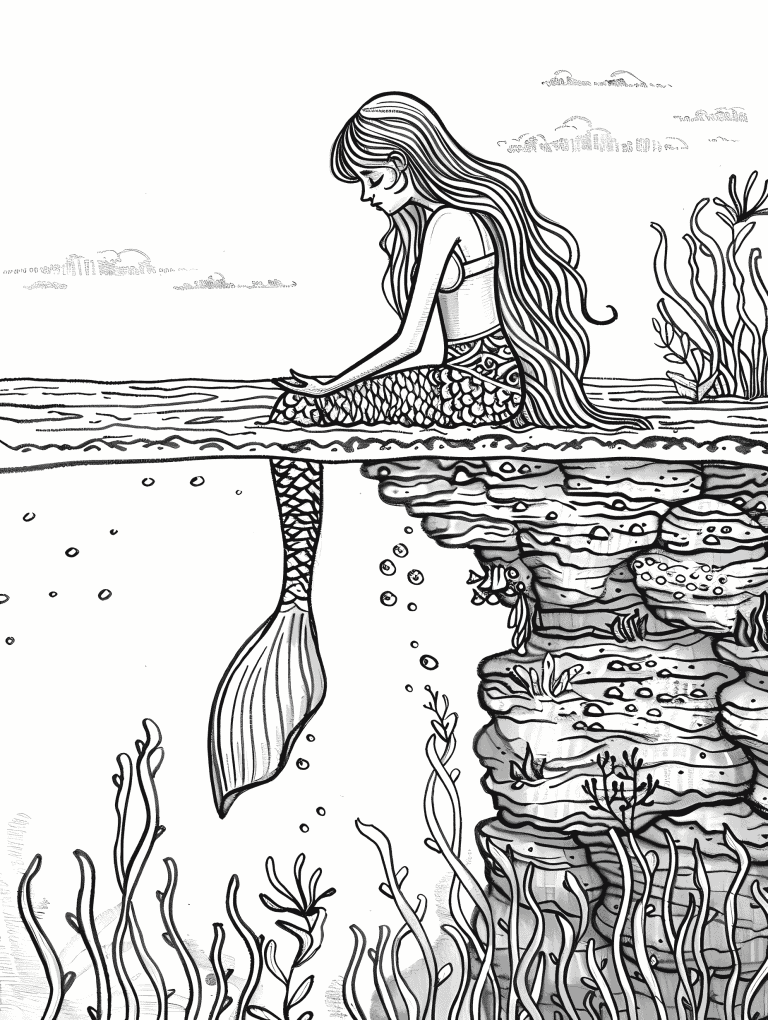 Mermaid Meditating