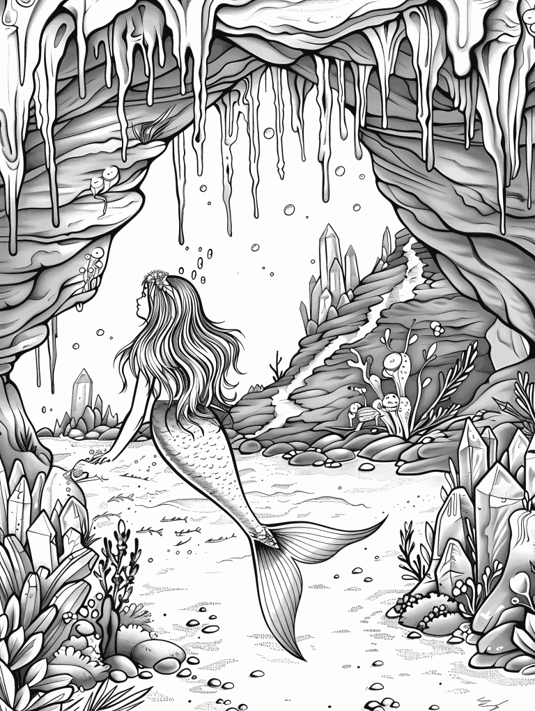 Mermaid In A Cave