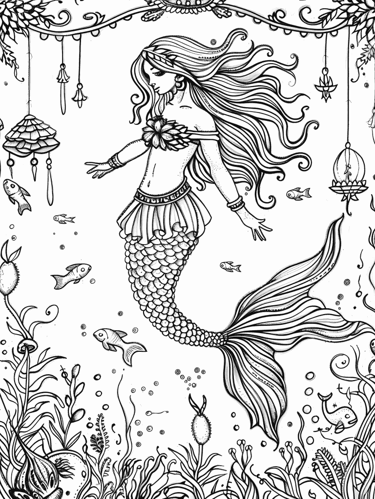 Mermaid Prepared For A Ball
