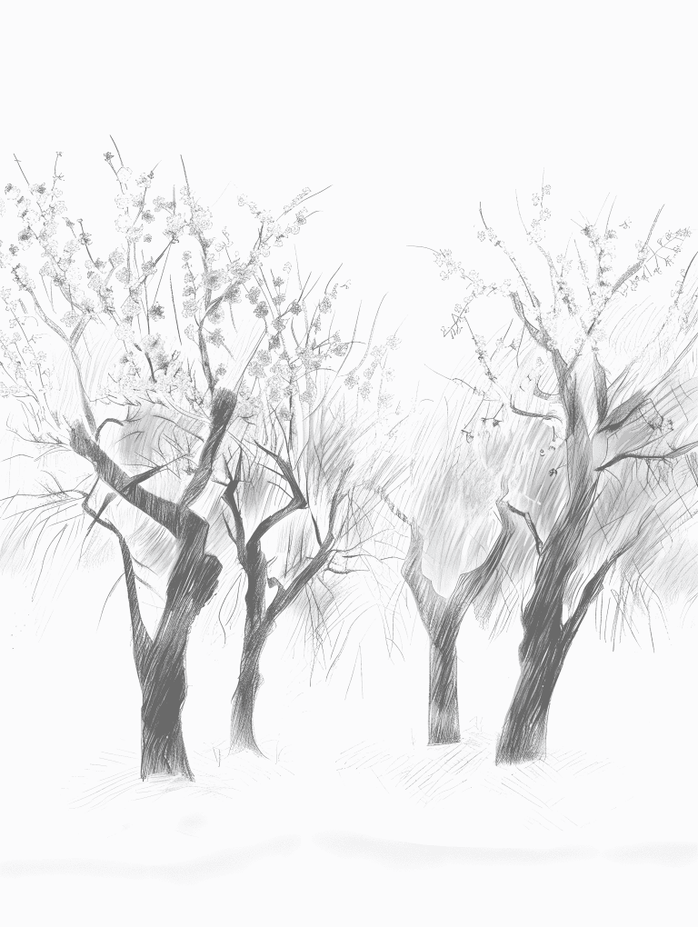 Grove Of Cherry Blossoms