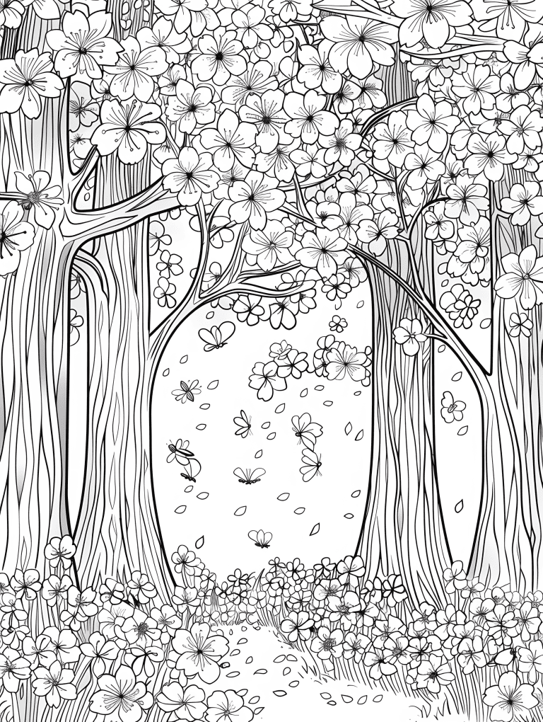 Towering Cherry Blossoms