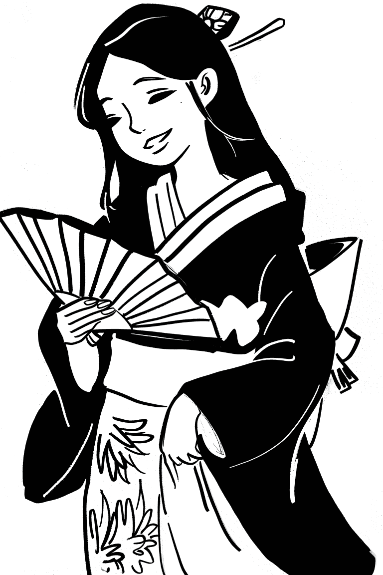 Girl In Kimono