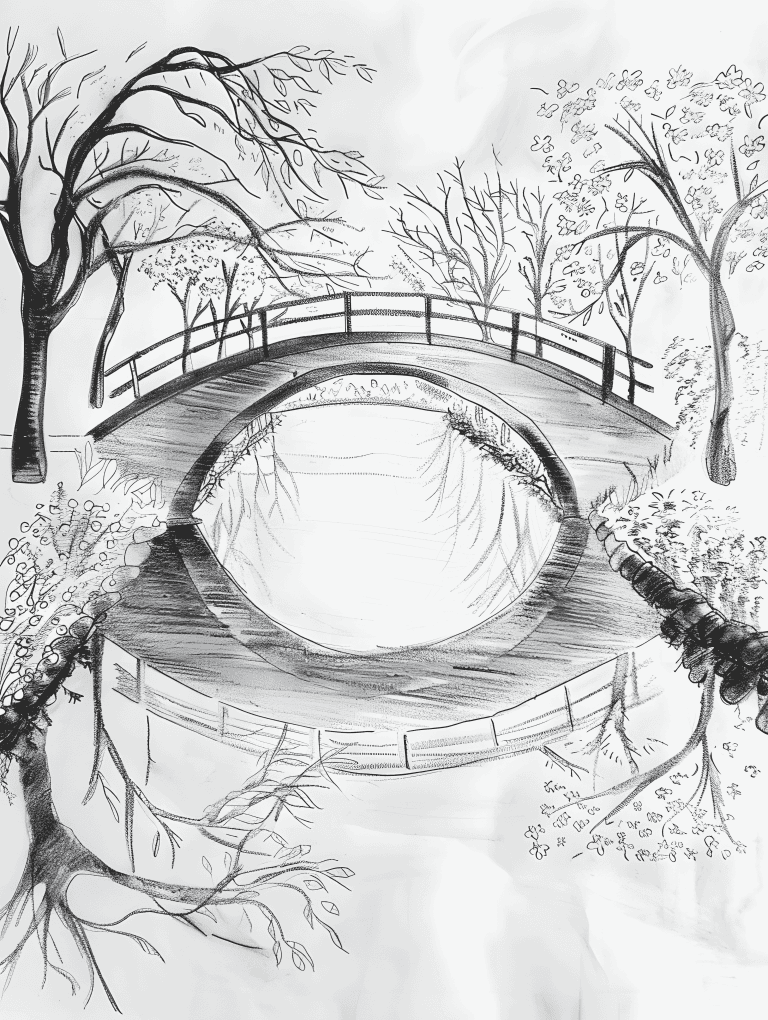 Bridge Spanning A River