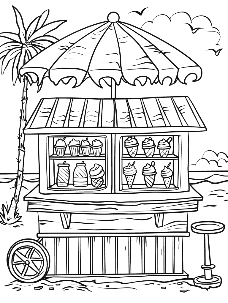 Beachside Ice Cream Stand