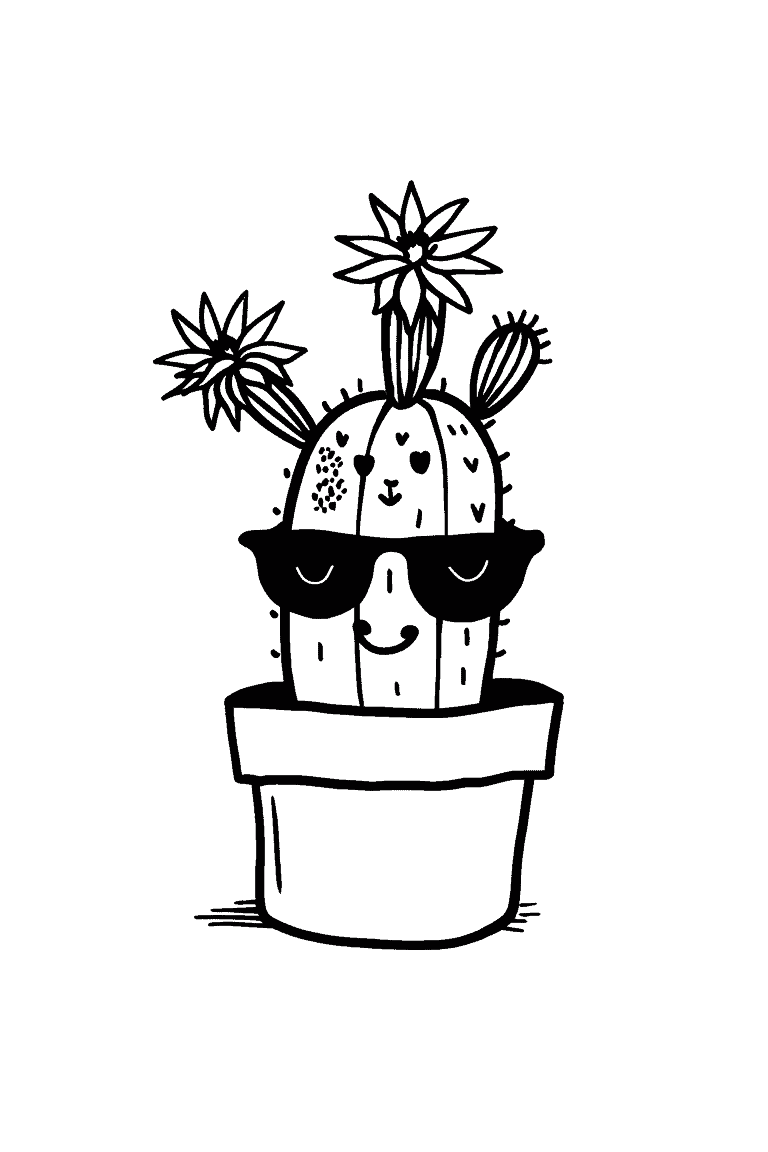 Cactus Wearing Sunglasses
