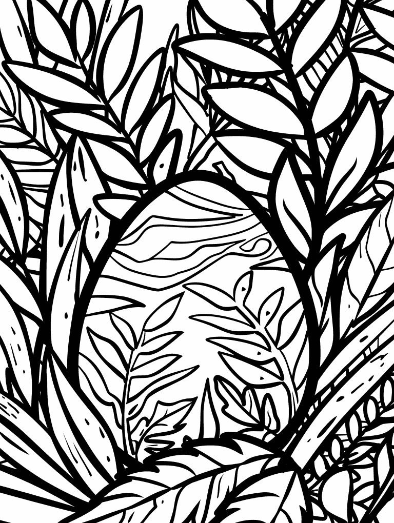 Easter Egg Hidden Foliage