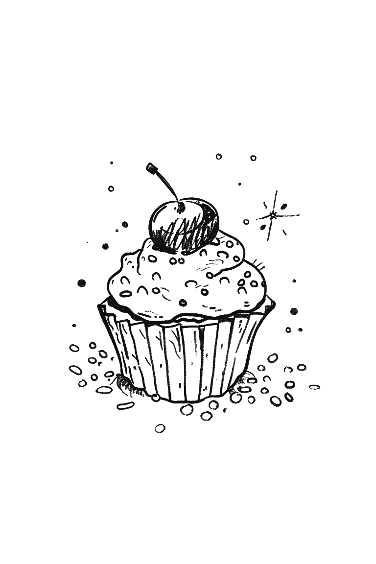 Cupcake With Cherry On Top