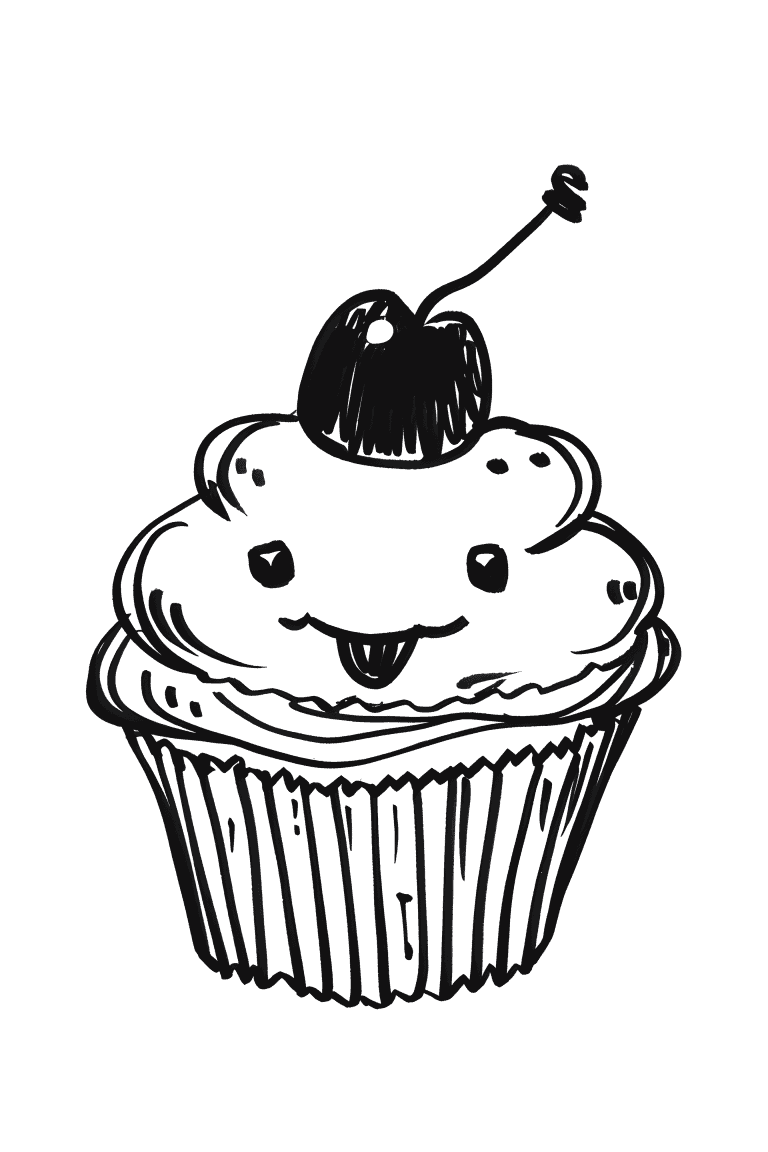 Smiling Cupcake