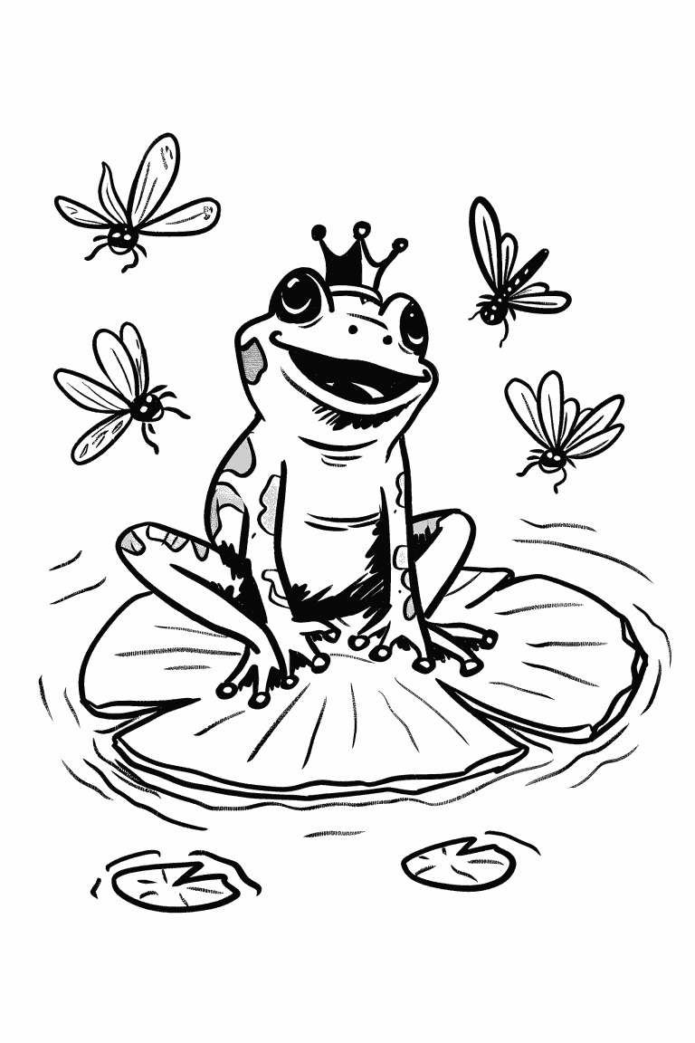 Frog Wearing A Crown