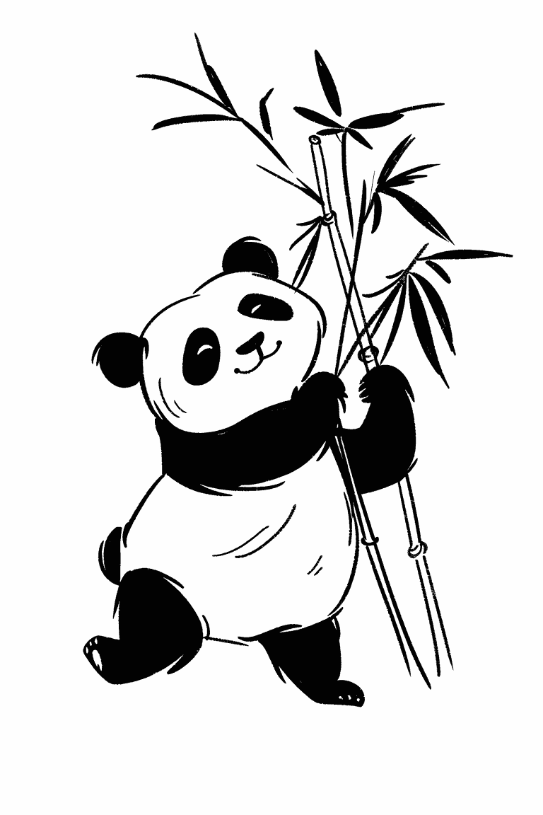 Panda Holding Bamboos