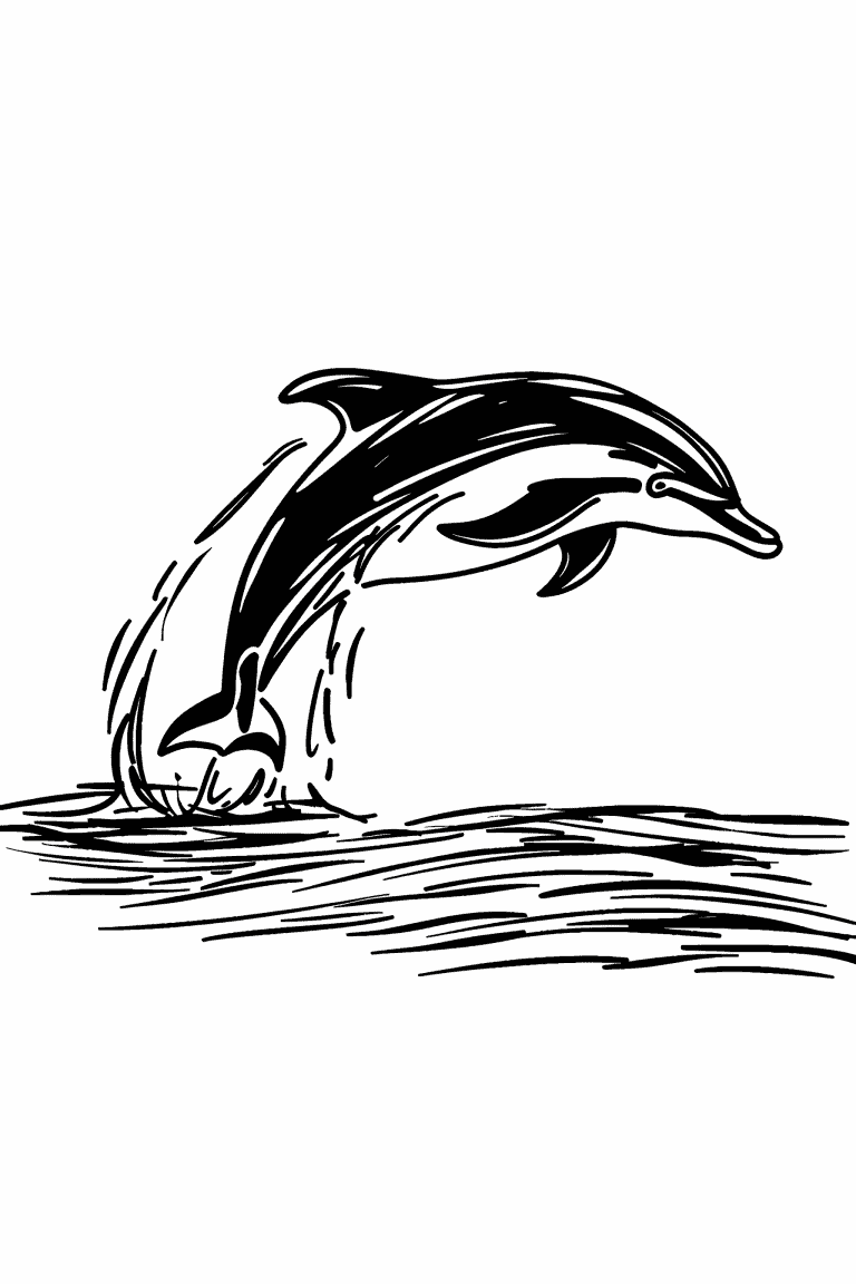 Dolphin Leaping Gracefully