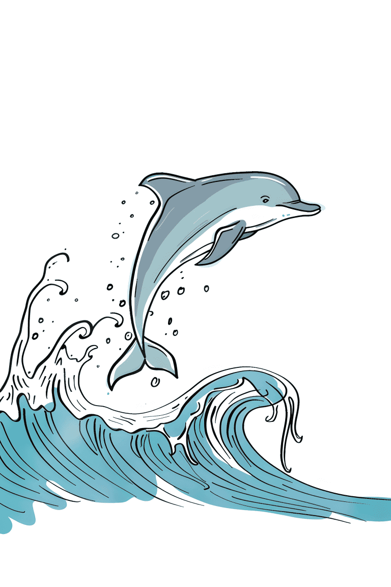 Dolphin Leaping From Water