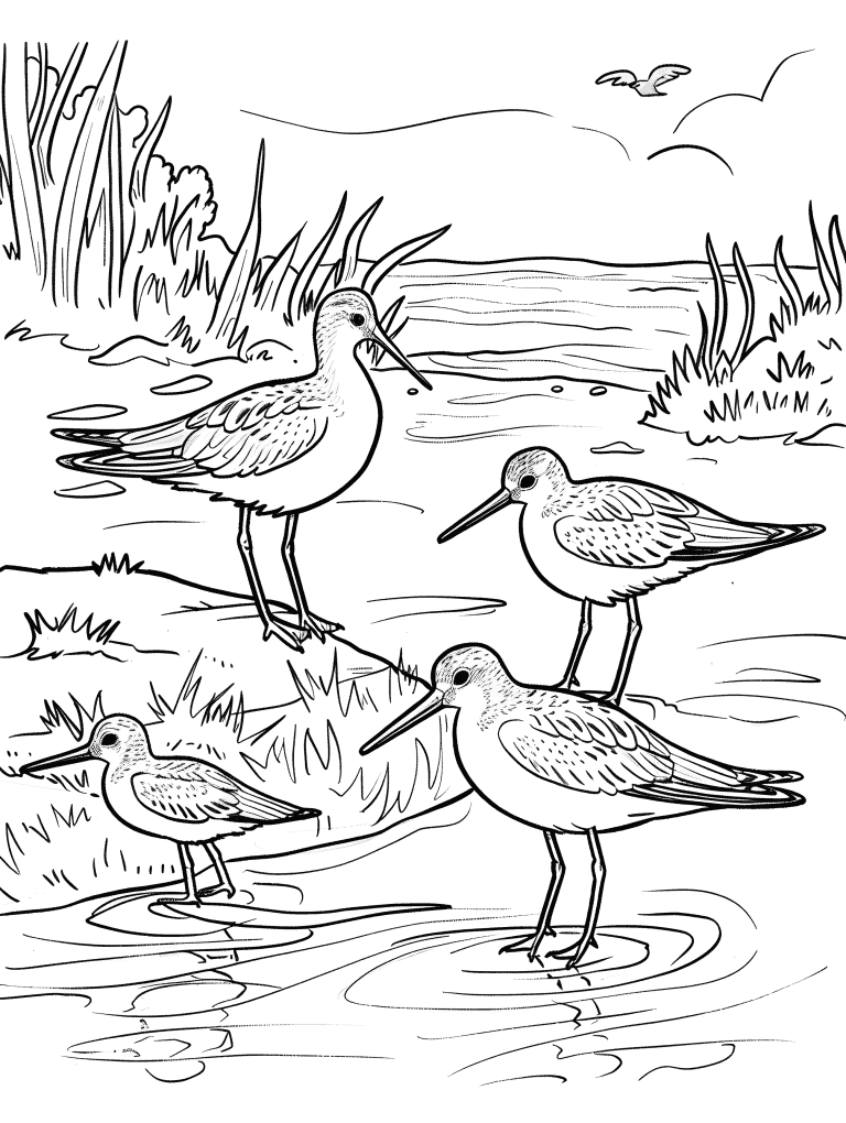 Family Of Sandpipers