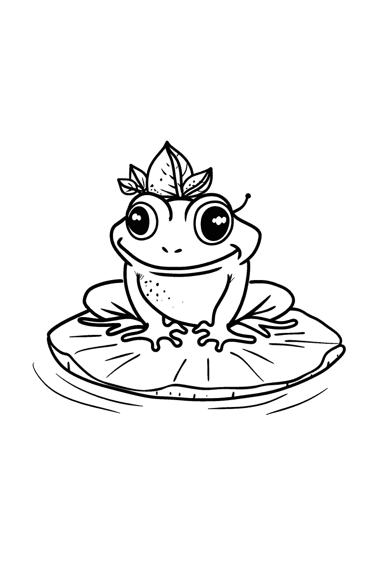 Frog On Lily Pad