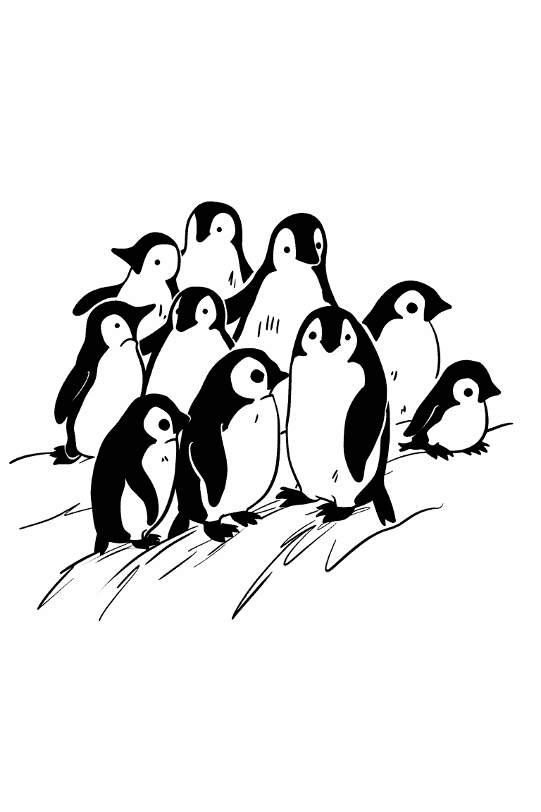Group Of Penguins