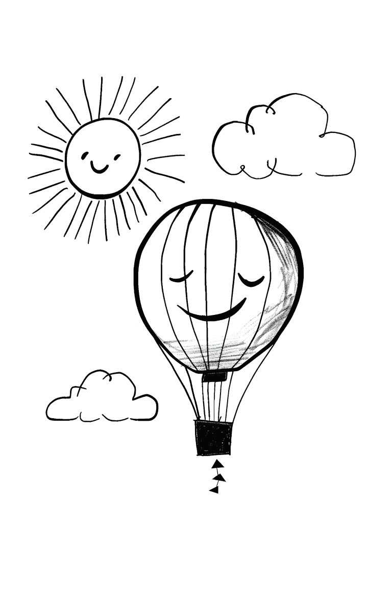 Smiling Hot Air Balloon