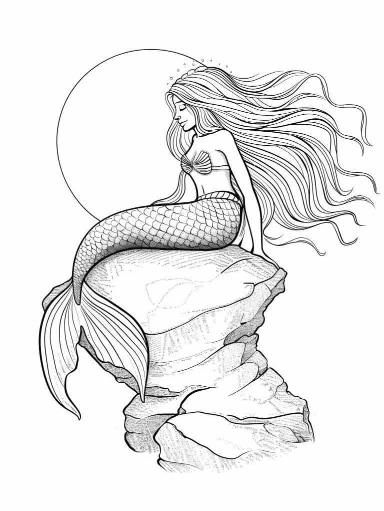 Mermaid Basking In The Sun