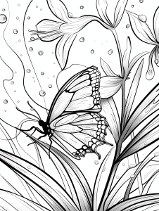 Exciting Butterfly Coloring Pages