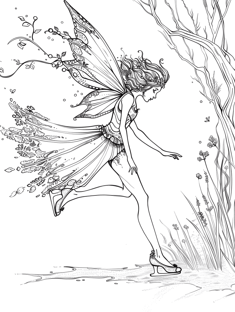 Fairy Skating On Ice