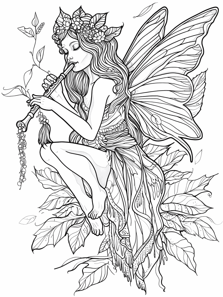Fairy Playing A Flute