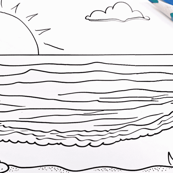milkychoco04_a_coloured_pencil_that_is_next_to_a_beach_colourin_1b6e2483-d917-45b1-bbde-7807461d0d81