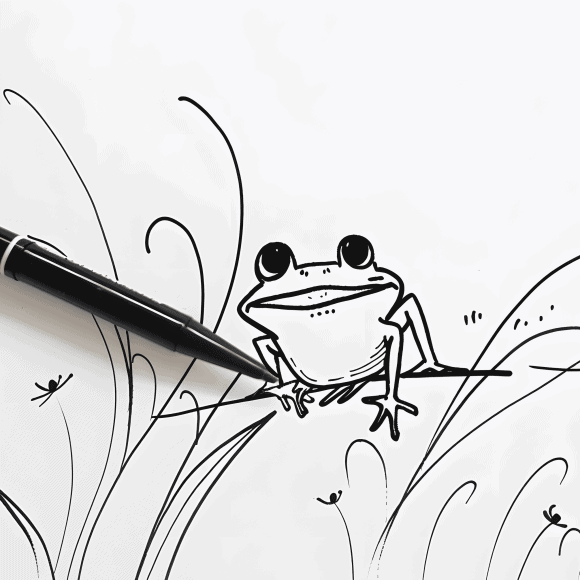 milkychoco04_a_ink_pen_that_is_next_to_a_simplistic_doodle_draw_ec4f0a62-18ec-46c8-89a3-e42184b6605a