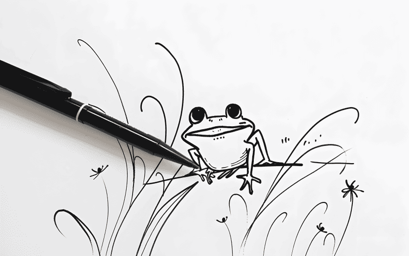 milkychoco04_a_ink_pen_that_is_next_to_a_simplistic_doodle_draw_ec4f0a62-18ec-46c8-89a3-e42184b6605a