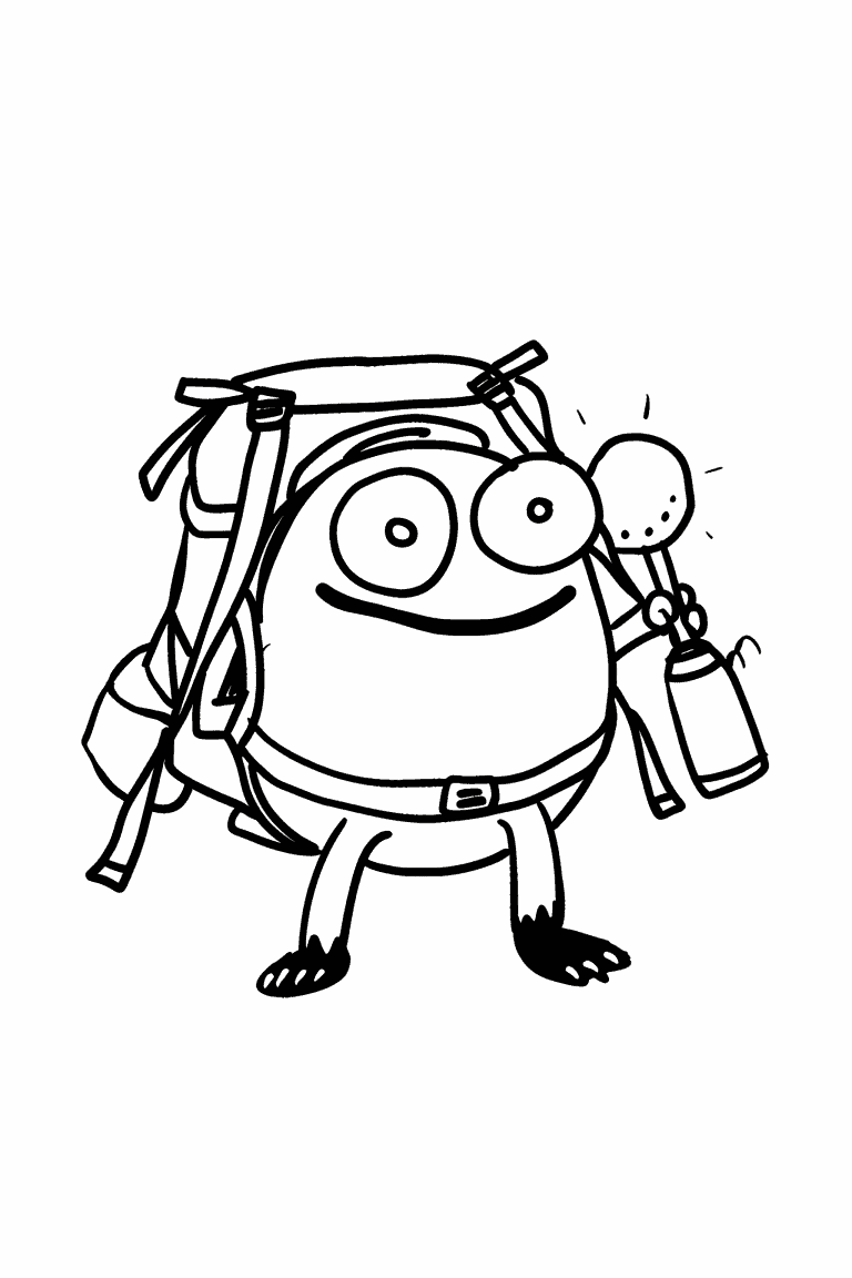 Monster With A Bagpack