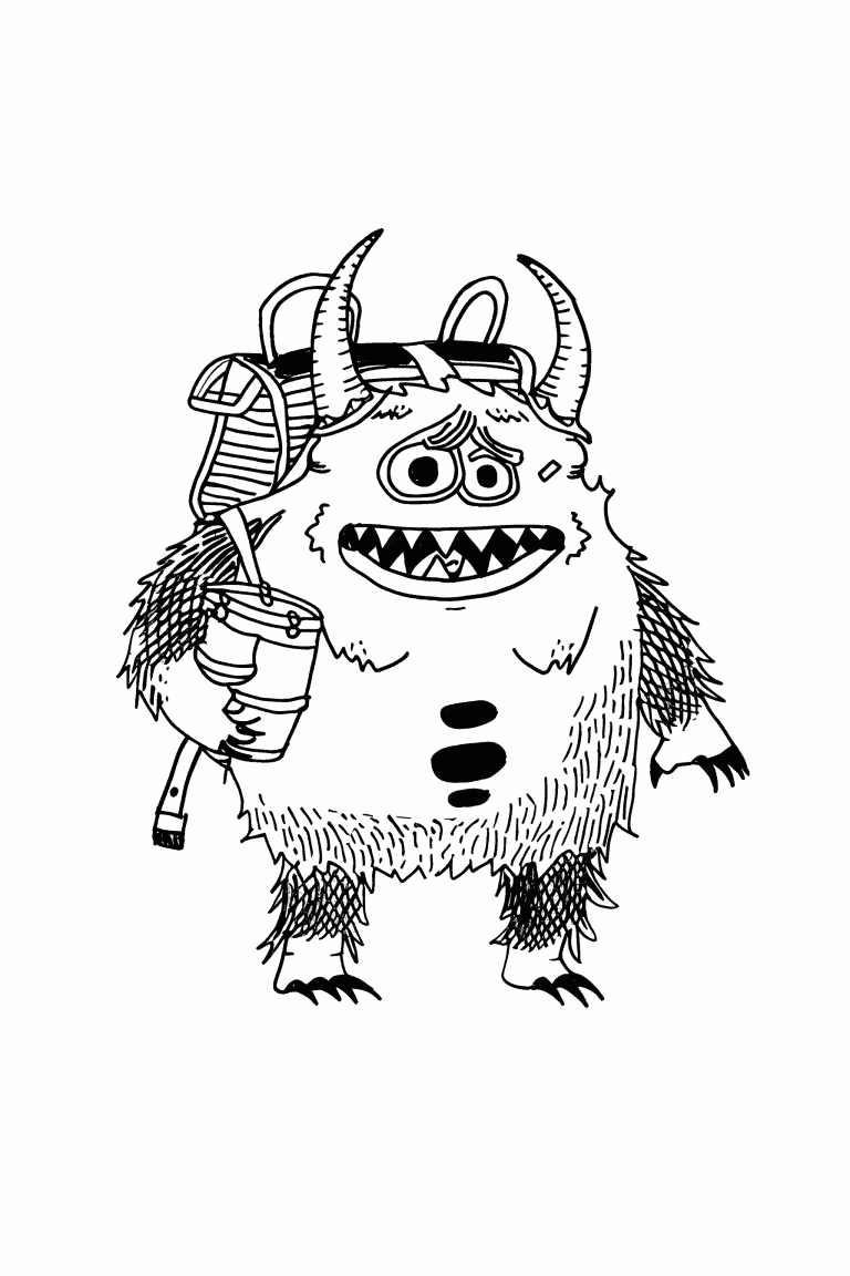 Monster Ready For Camping