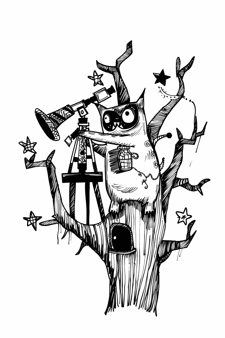 Monster With Telescope