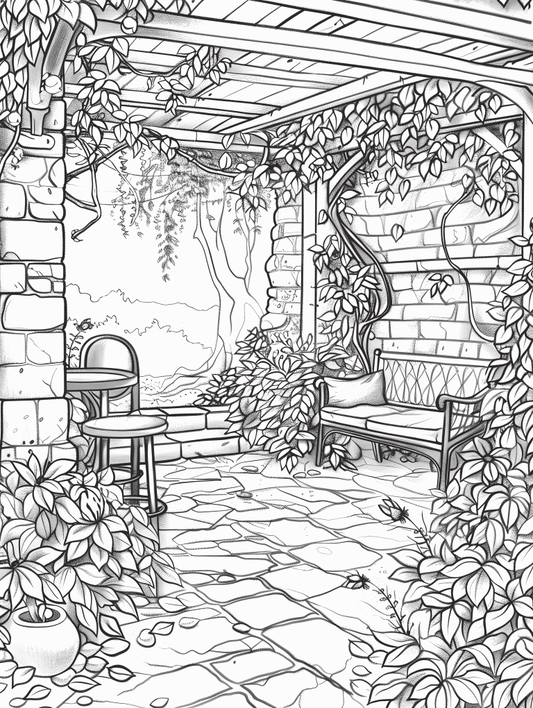 Vine Covered Pergola