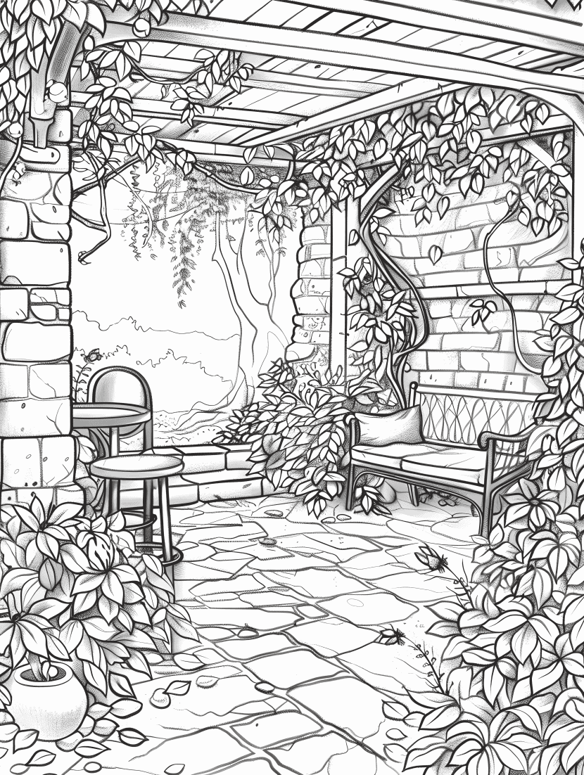 30 Summer Garden Coloring Pages - Brighter Craft